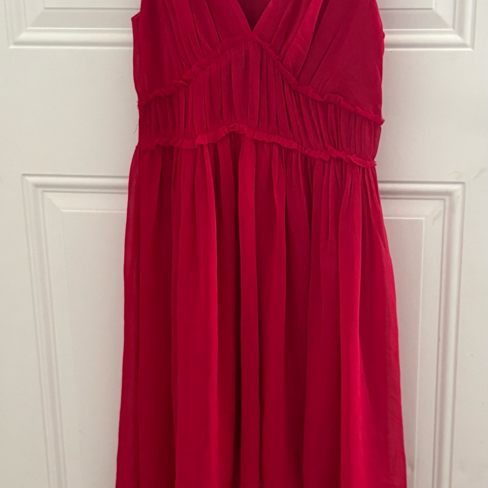 H&M Vibrant magenta V-Neck Dress